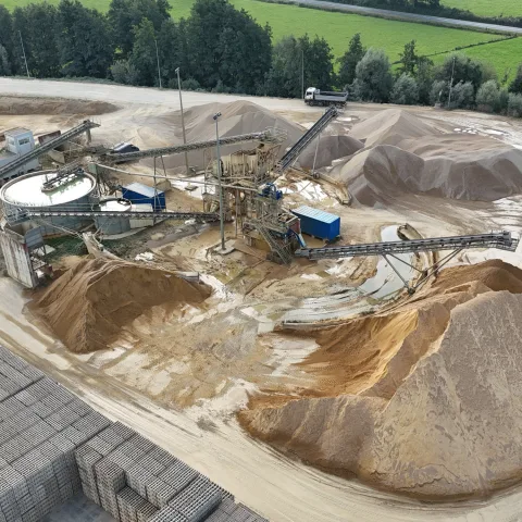 Installation de Warcq - lavage sable pour béton MCA